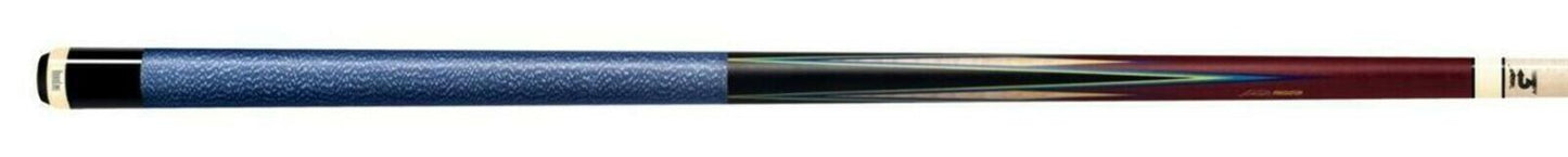 Predator 8 Point Sneaky Pete Purple Heart/Curly Linen Wrap Pool Cue w/ Revo 11.8
