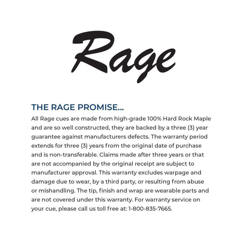 New Rage - RGJBHH-WH - Heavy Hitter WHITE Break/Jump 25oz cue - 14mm Shaft
