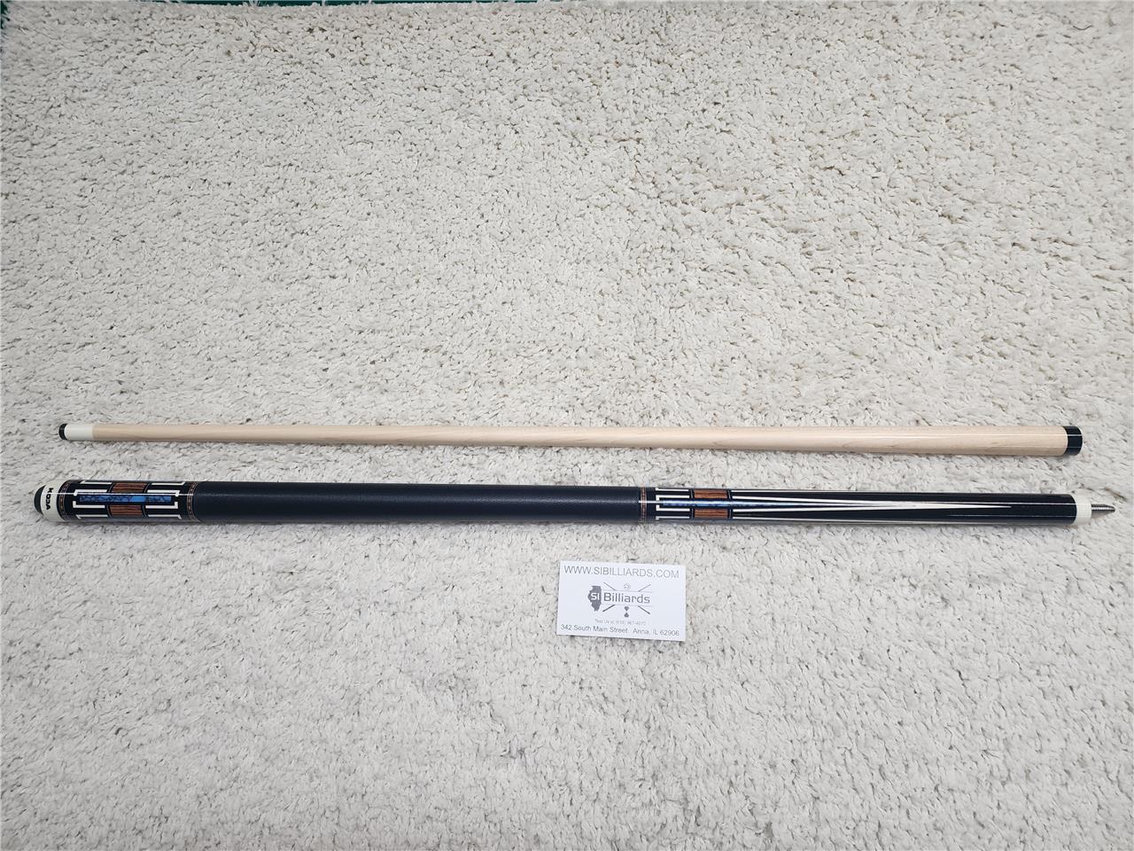 KODA POOL CUE KD51 Black w/ Cocobolo Overlay, Irish Linen & Maple Shaft 12.75mm