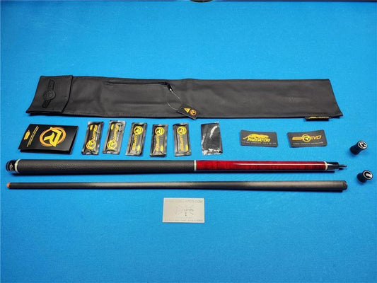 NEW Predator 9K-2 Pool Cue - UniLoc Revo 12.4mm WVP + Jt. Caps & Case