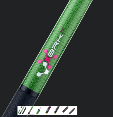 Poison by Predator VX Jump/Break Cue with Venom Carbon Fiber Shaft - Green/Pink