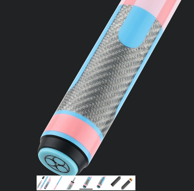 Poison by Predator Candy Series 12.4mm Carbon Fiber Shaft -Pink/Blue - No Wrap