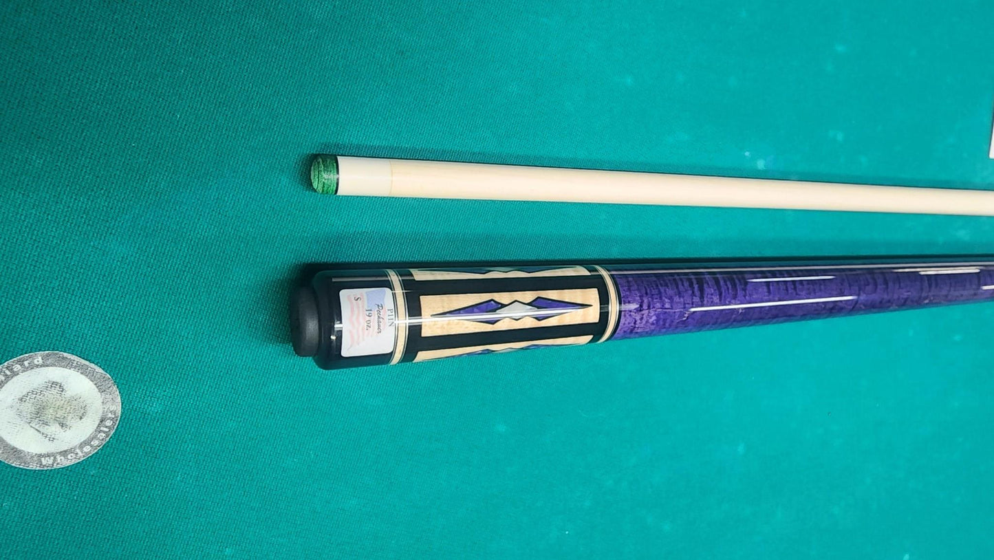 Pechauer P11-N Pro Series Purple Pool Cue, w/ 12.75mm Shaft! Free 1x1 Hard Case!