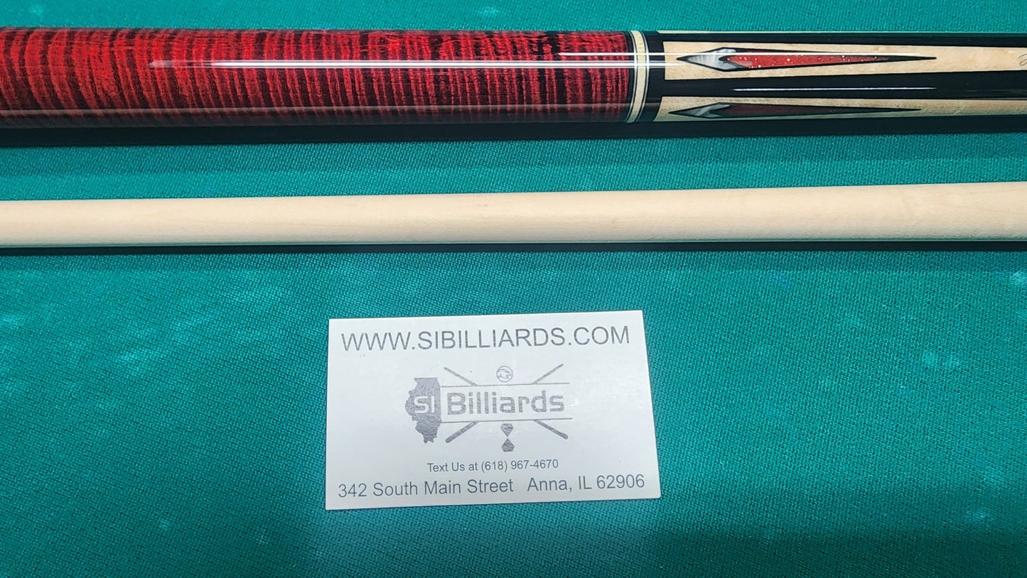 IN STOCK, Pechauer P11-N Pro Series Red Pool Cue, w/ 12.75mm Shaft! In stock!