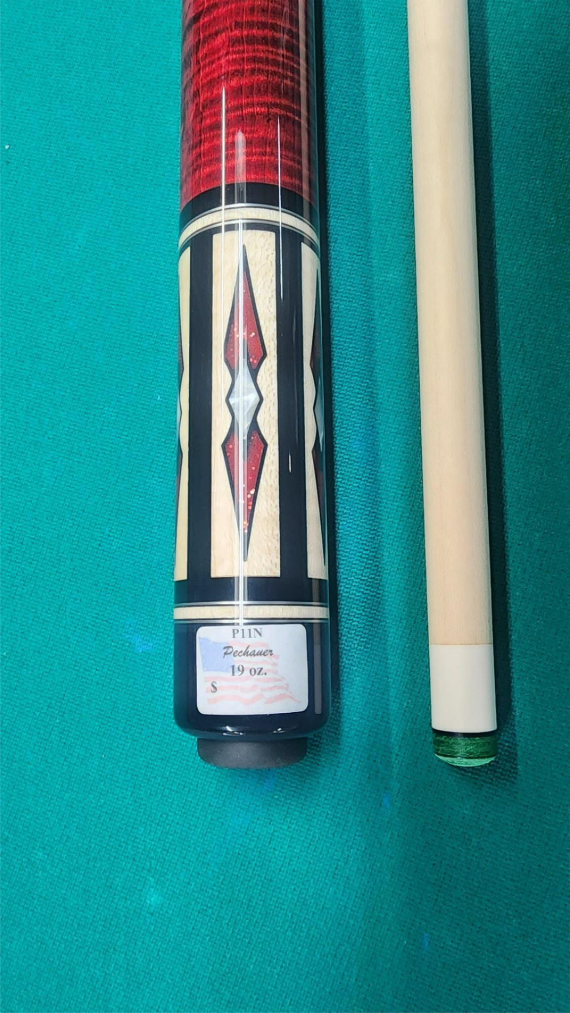 IN STOCK, Pechauer P11-N Pro Series Red Pool Cue, w/ 12.75mm Shaft! In stock!