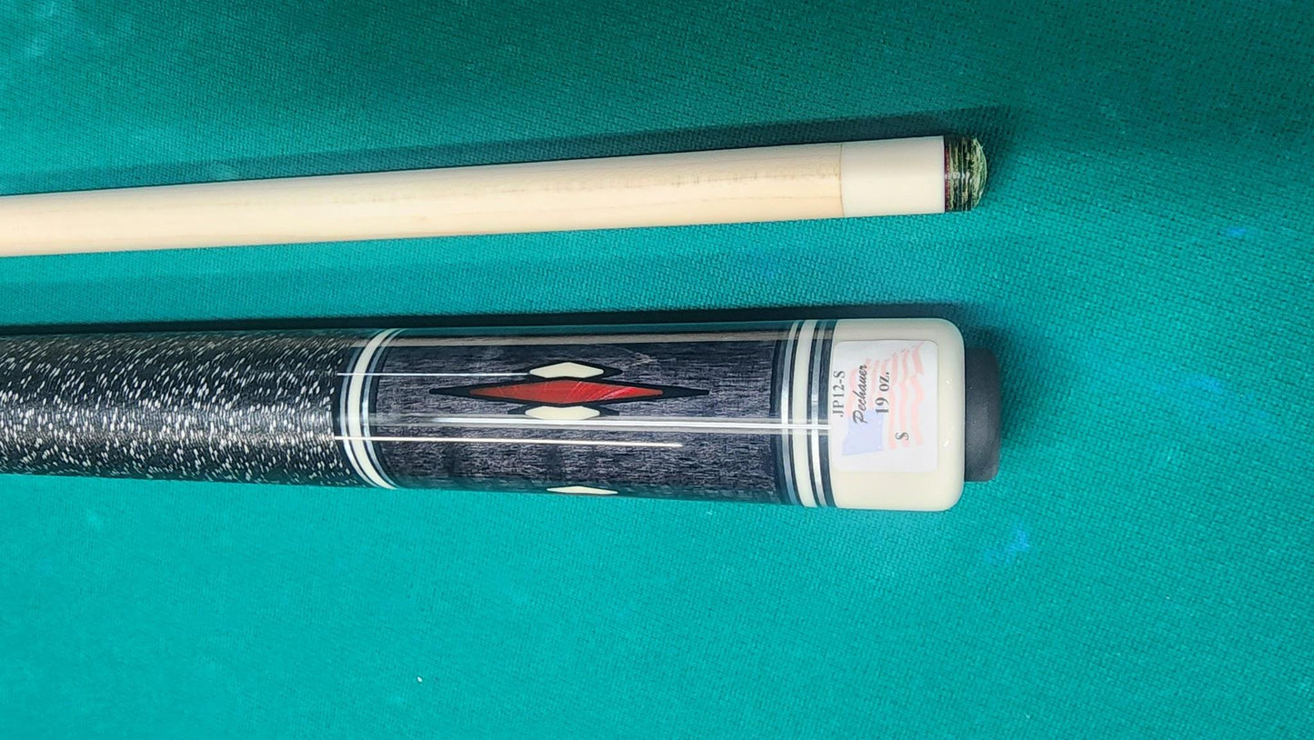 Pechauer JP12-S Pro Series Grey Pool Cue, w/ 12.75mm Shaft! Free 1x1 Hard Case!