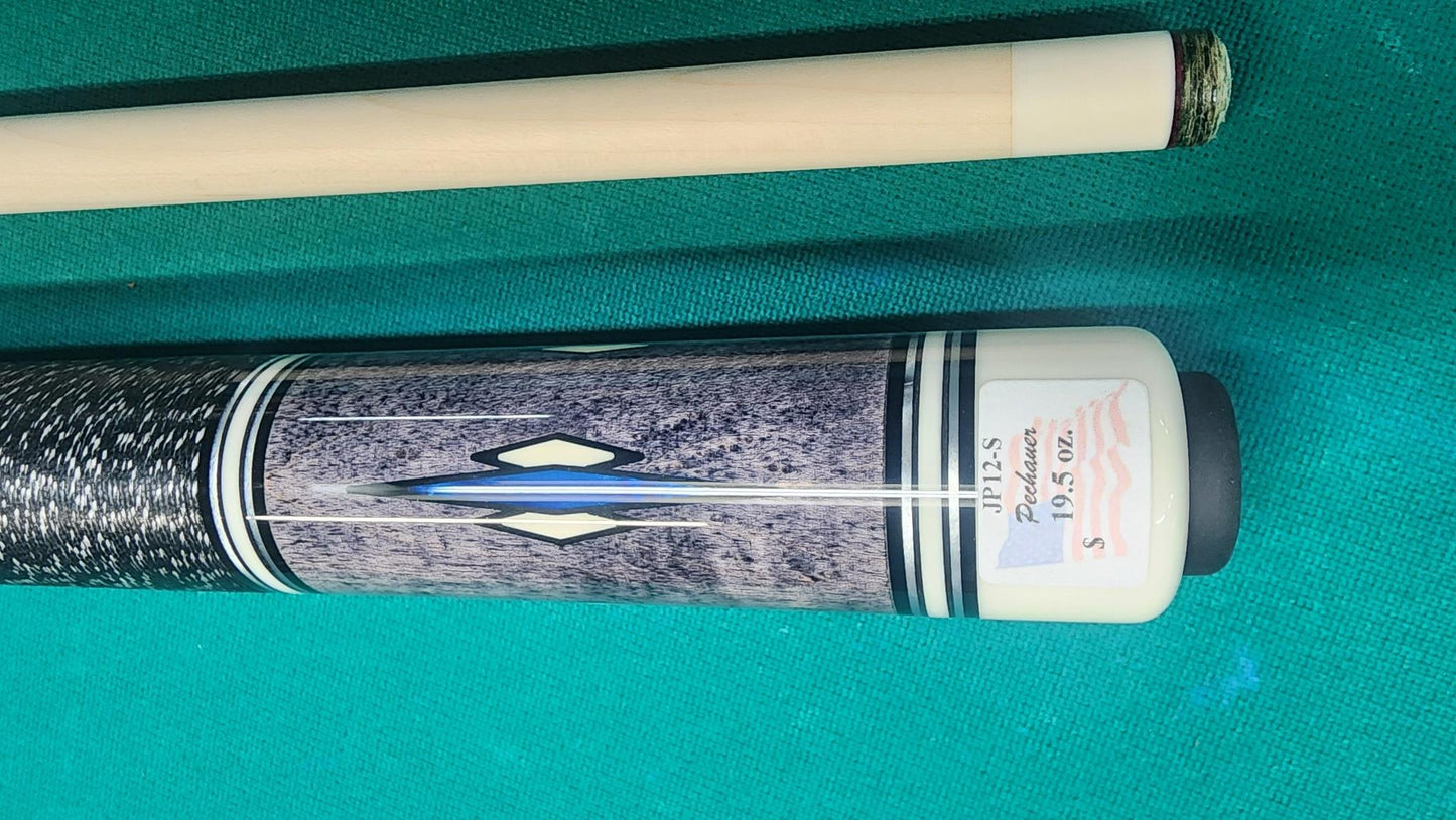 Pechauer JP12-S Pro Series Grey Pool Cue, w/ 12.75mm Shaft! Free 1x1 Hard Case!