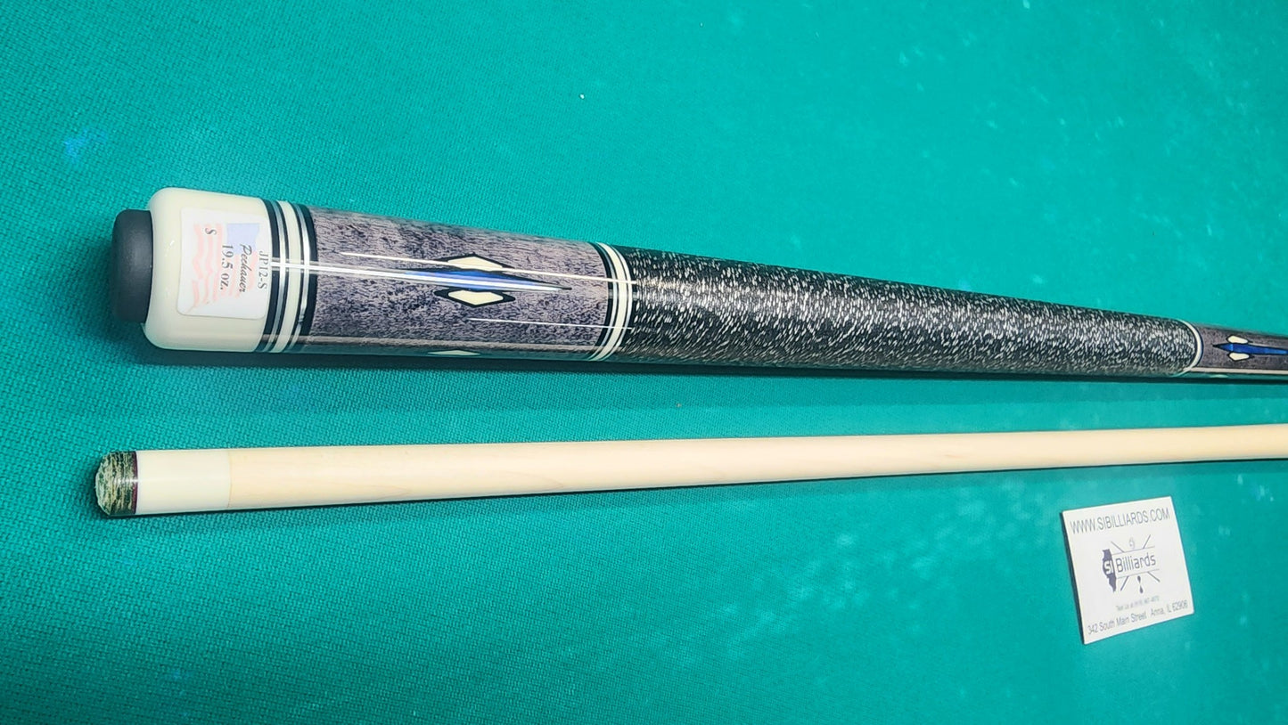 Pechauer JP12-S Pro Series Grey Pool Cue, w/ 12.75mm Shaft! Free 1x1 Hard Case!