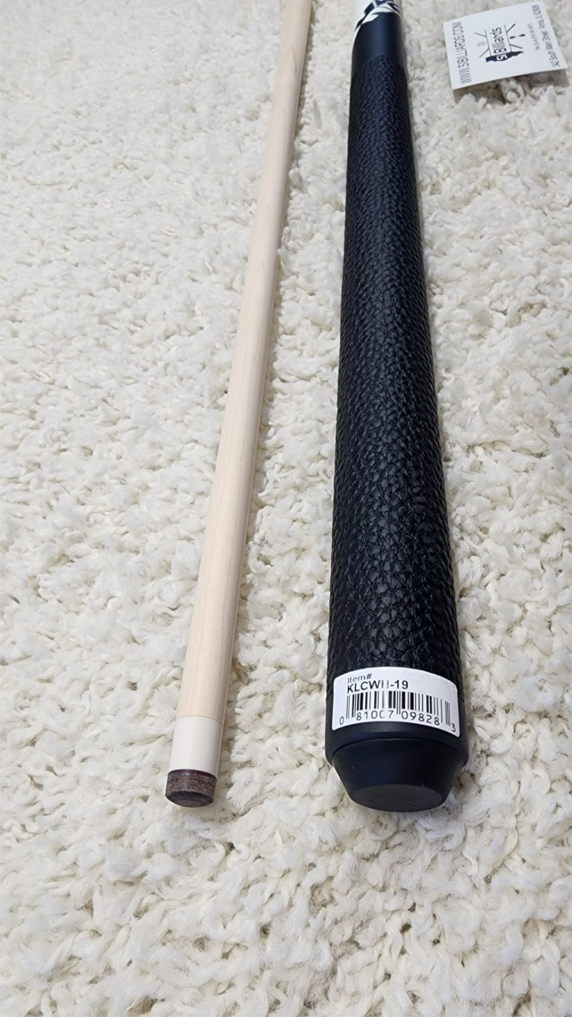 K2 Pool Cue KLCWH White w/ Leather Wrap Play Cue w/ Low Deflection 11.75MM Shaft