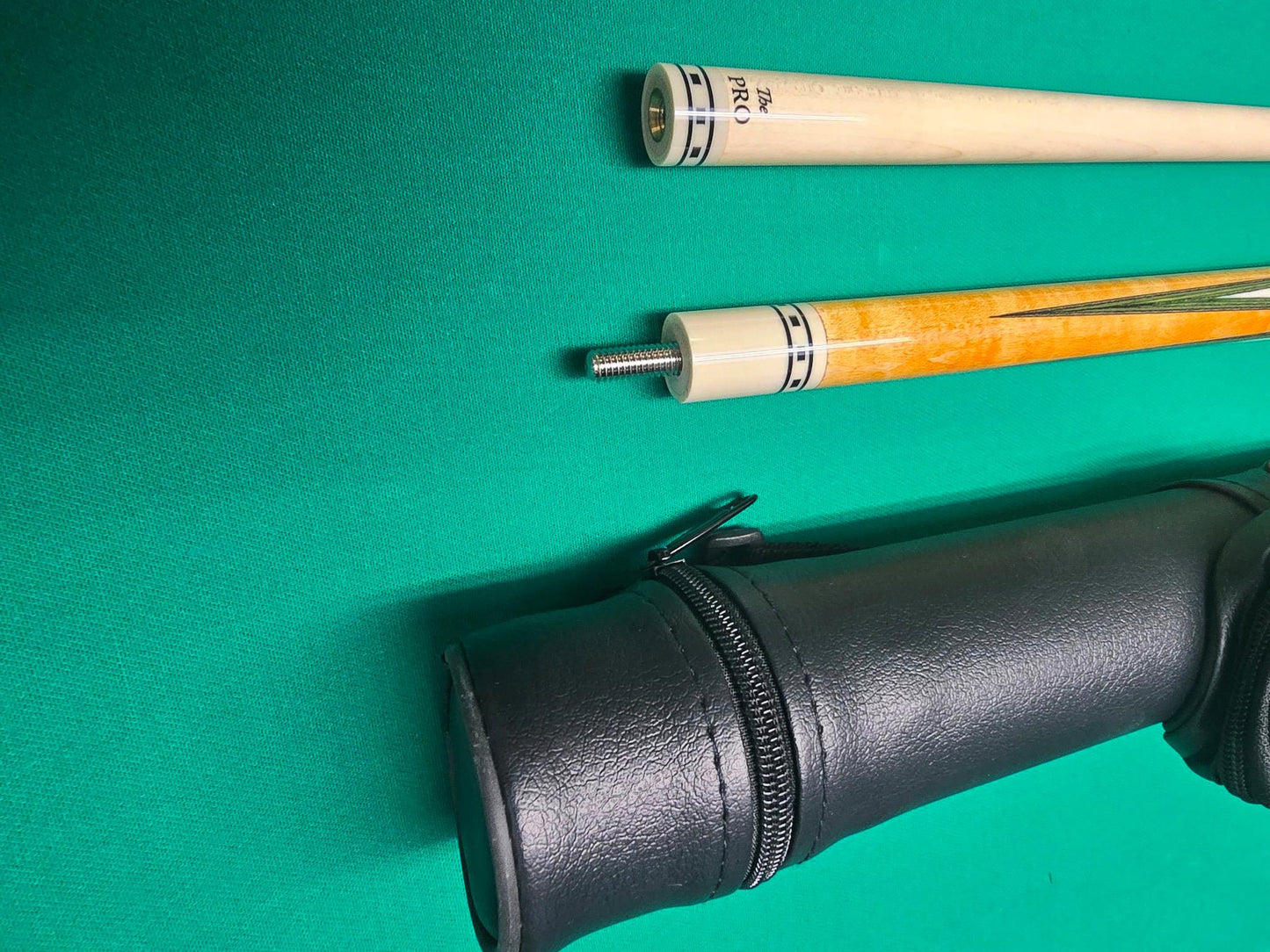 Meucci Economy Cure 7 Green Pool Cue 19oz w/ 12.5mm Pro Shaft! Free Hard Case!