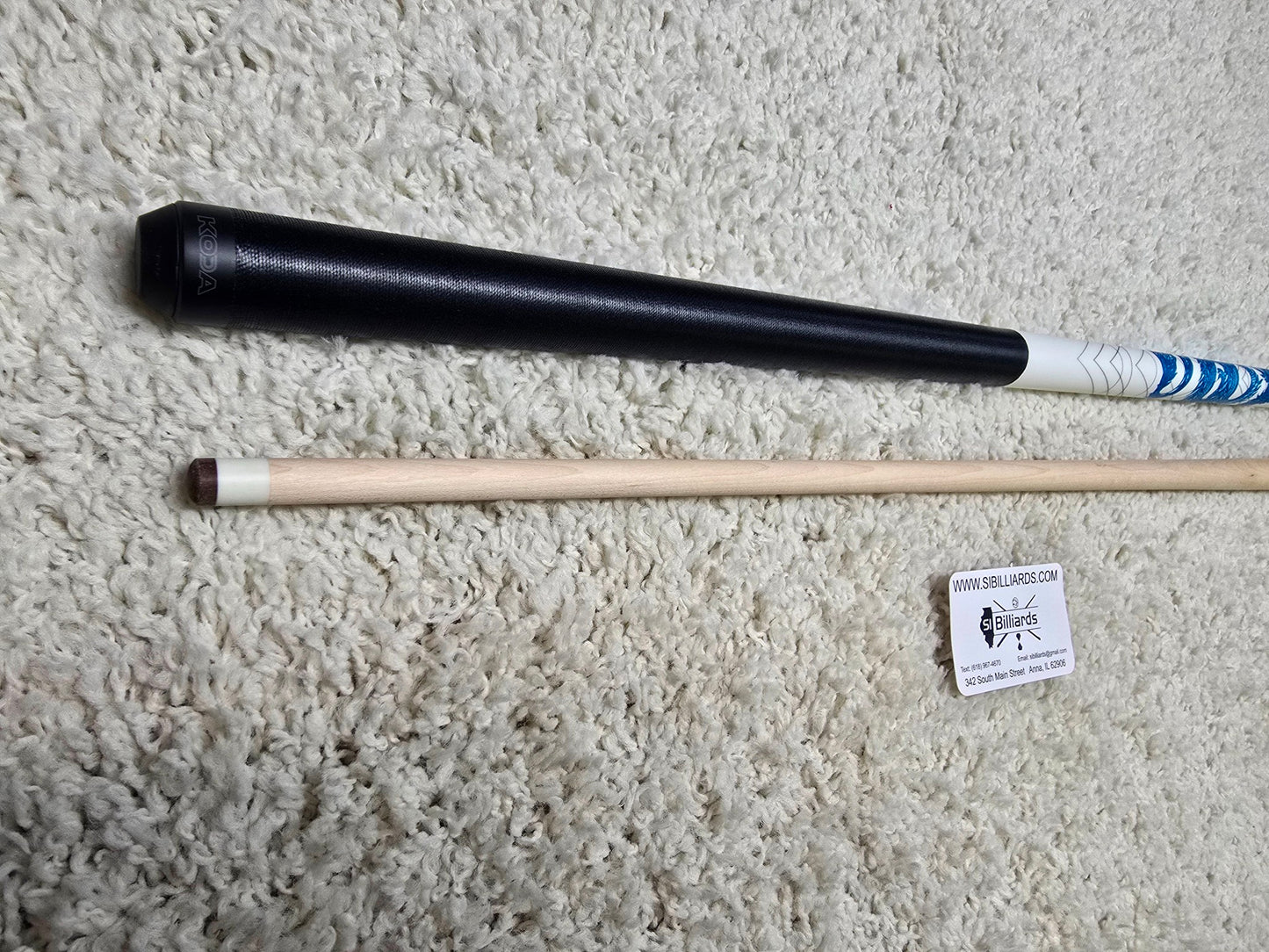 KODA Blue Dragon Graphic Pool Cue - KDV15WBL - FREE SHIPPING! 19 oz 12.75mm