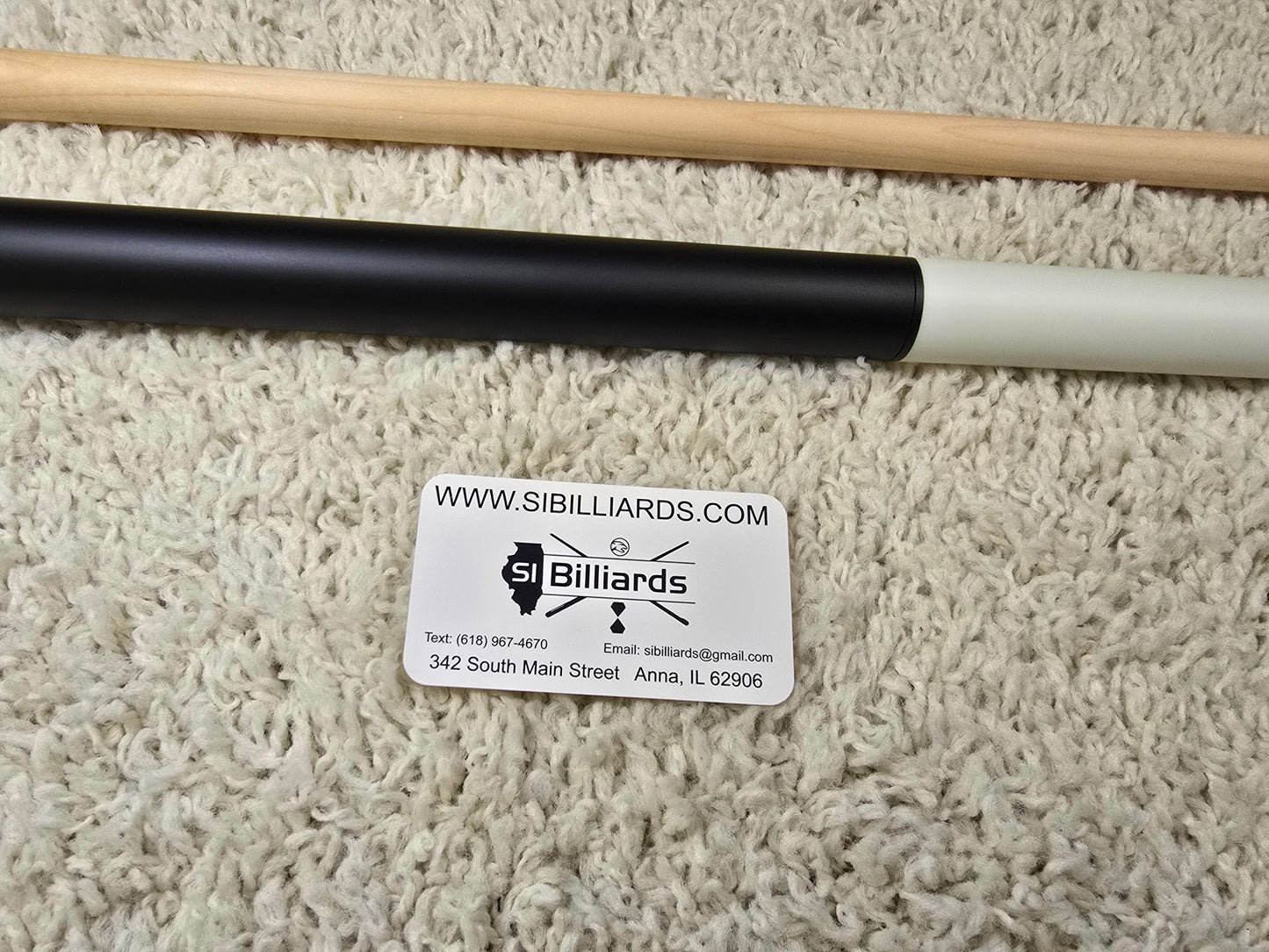 Koda KDHHWH Heavy Hitter Break/Jump Cue - Black/White 13.5mm Shaft Phenolic Tip
