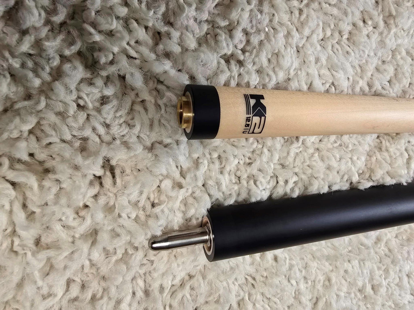 K2 Pool KLB13 Cue Matte Black With Green W/ K2 LD 12.5MM Shaft!