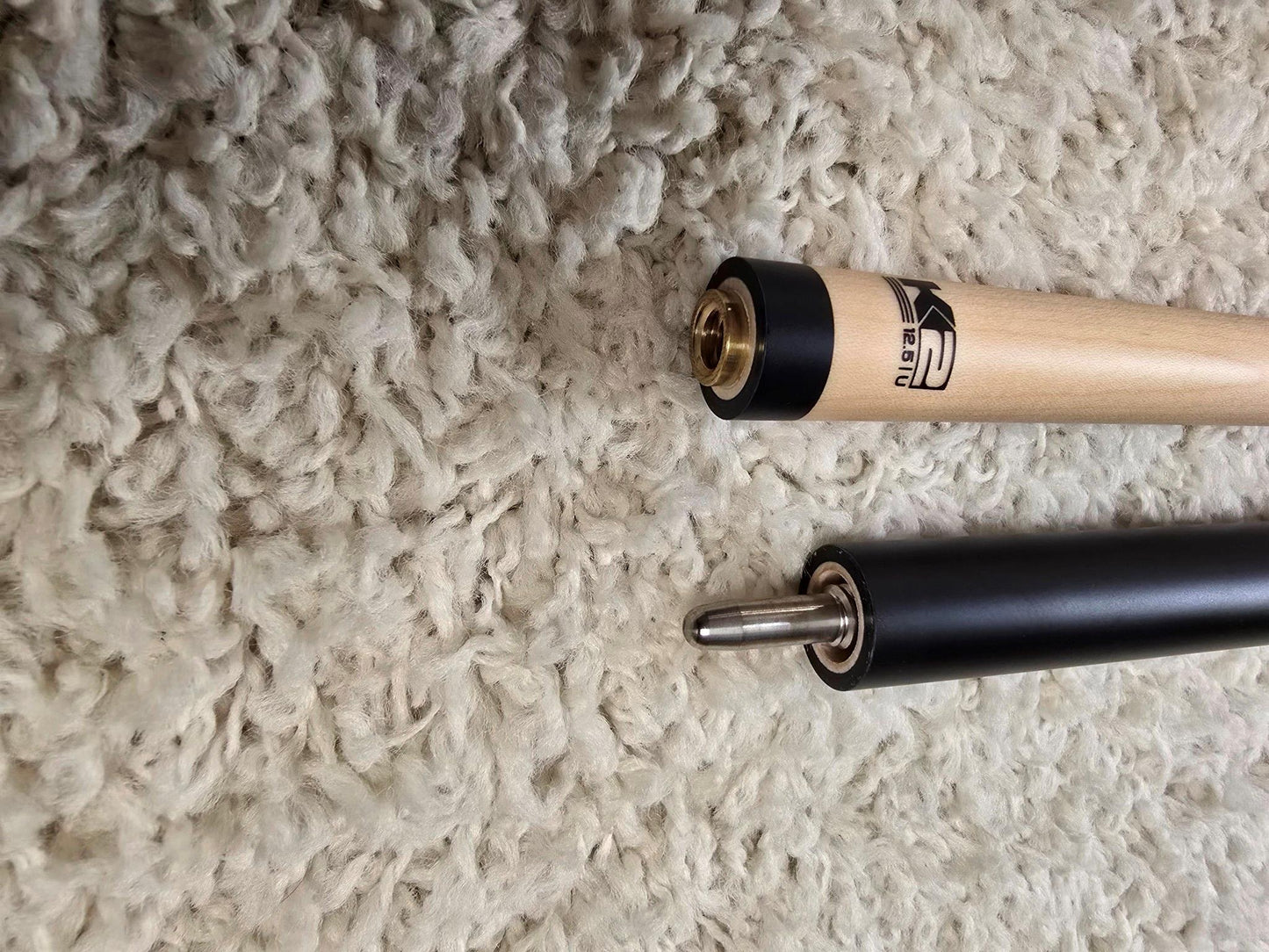 K2 Pool KLB11 Cue Matte Black With Blue W/ K2 LD 12.5MM Shaft!