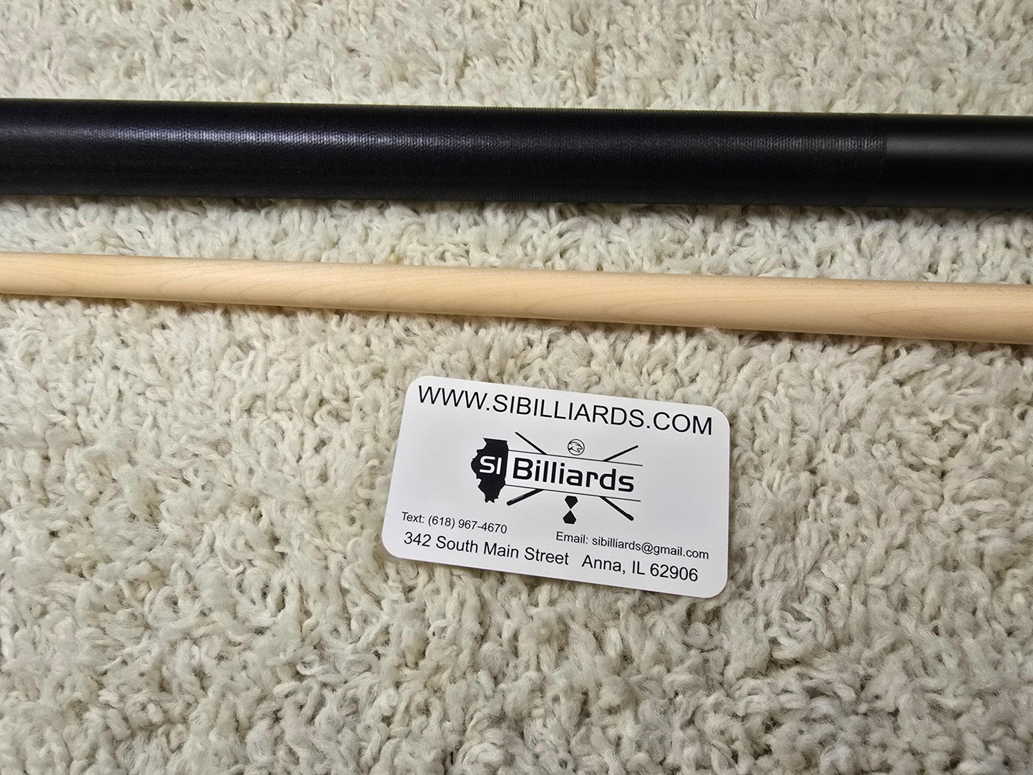 K2 Pool KLB10 Cue Matte Black With White W/ K2 LD 12.5MM Shaft!