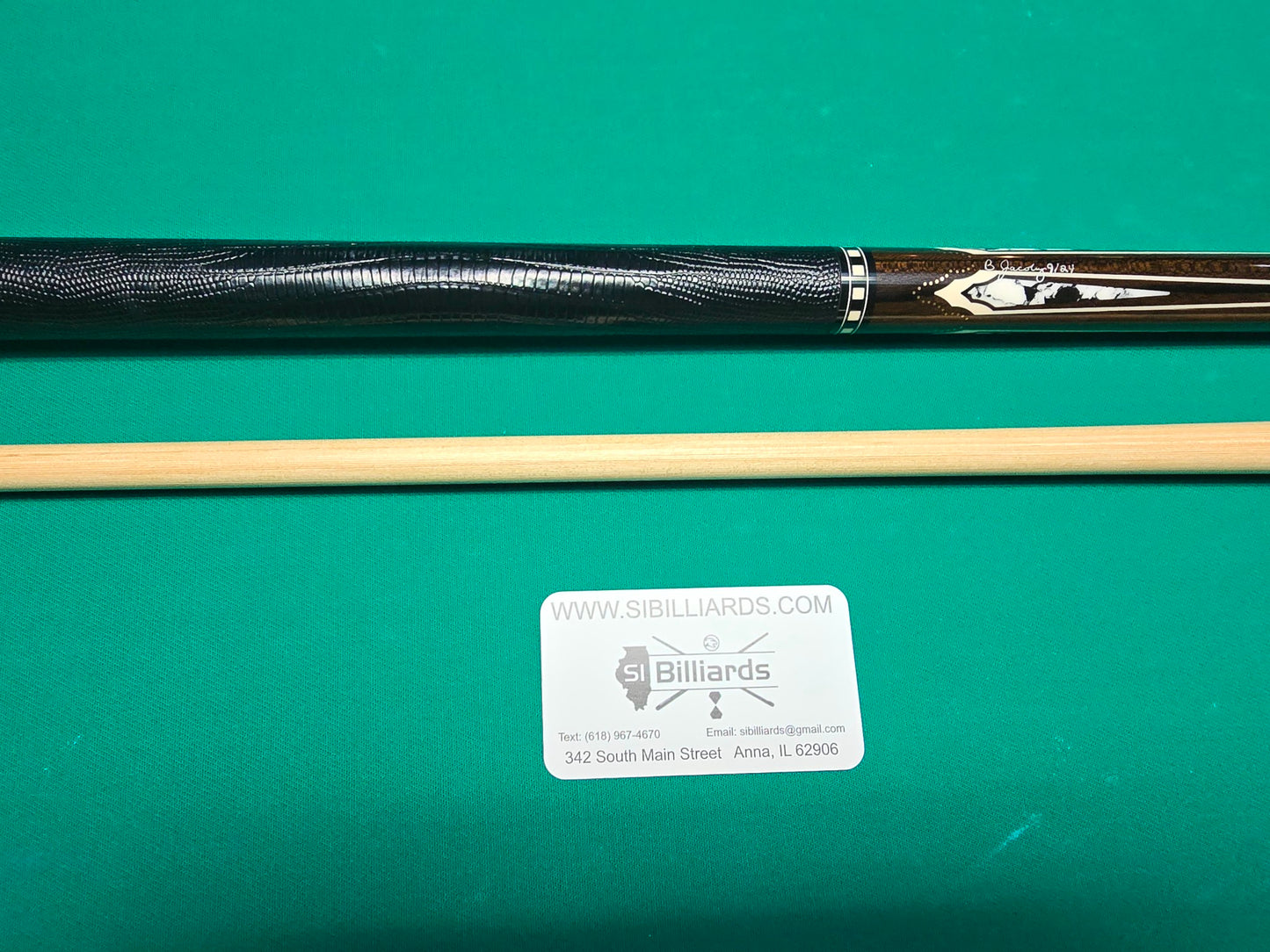 Jacoby HB8 V2 Zircote Cue w/ 284 Inlays + 12.75mm Ultra Shaft & Case - Free Ship