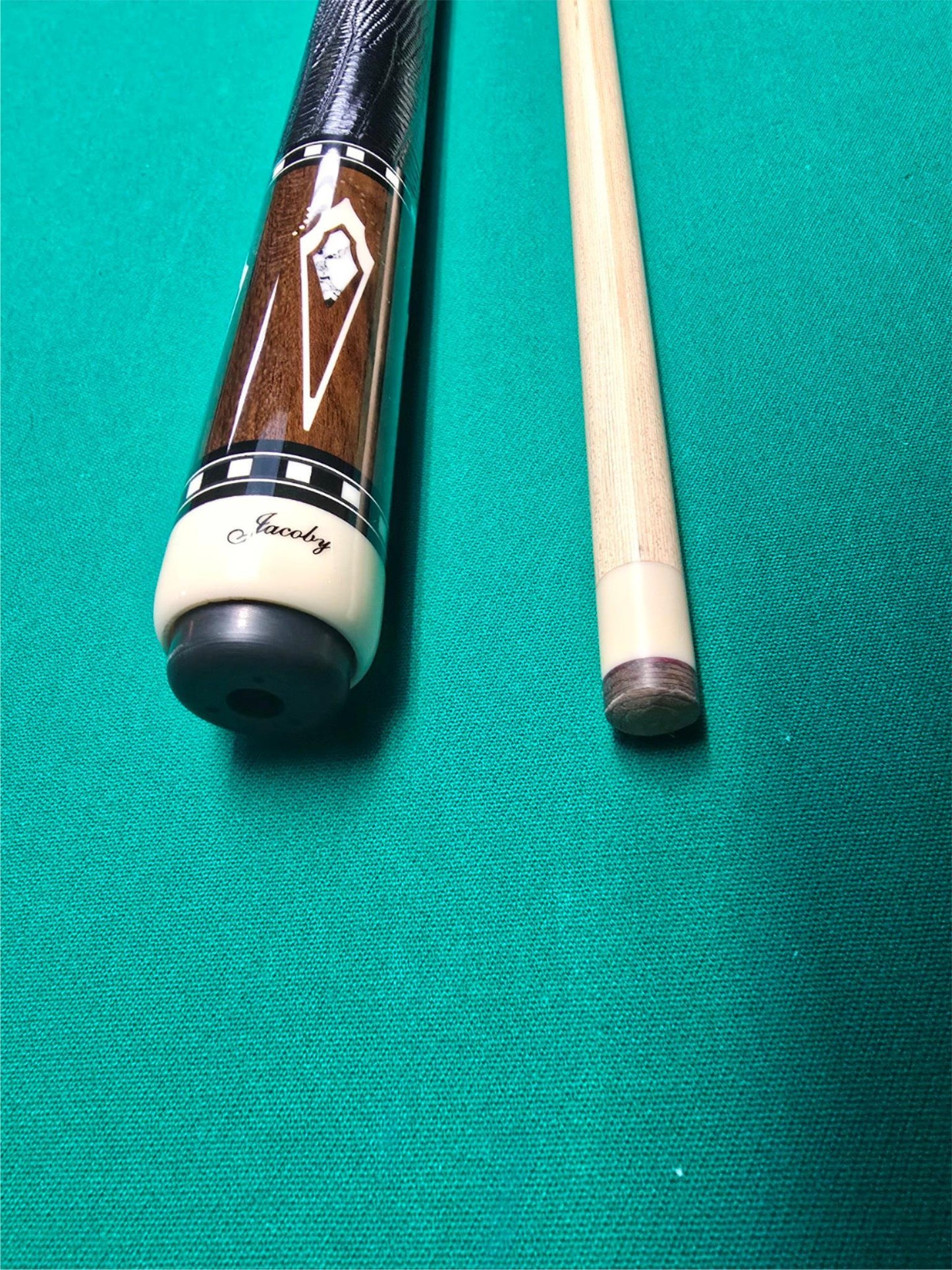 Jacoby HB8 V2 Zircote Cue w/ 284 Inlays + 12.75mm Ultra Shaft & Case - Free Ship