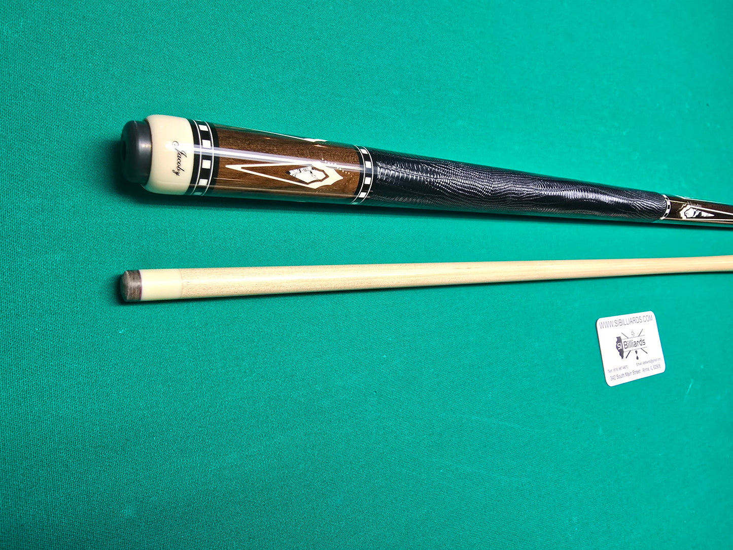 Jacoby HB8 V2 Zircote Cue w/ 284 Inlays + 12.75mm Ultra Shaft & Case - Free Ship