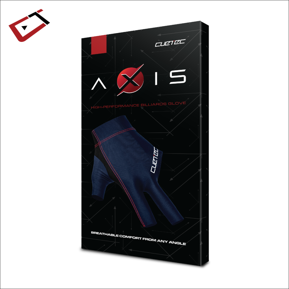 Cuetec AXIS Billiards Glove – Navy, Left Hand, Large – Brand New