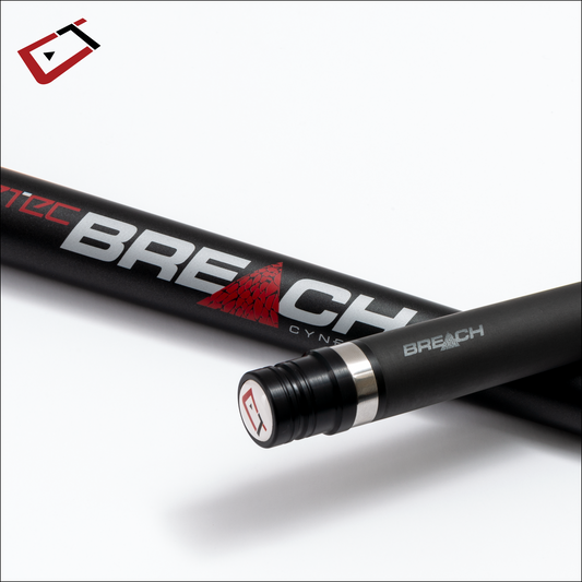 Cuetec Cynergy Breach Break Cue – 12.75mm Carbon Fiber Shaft | Devastating Power