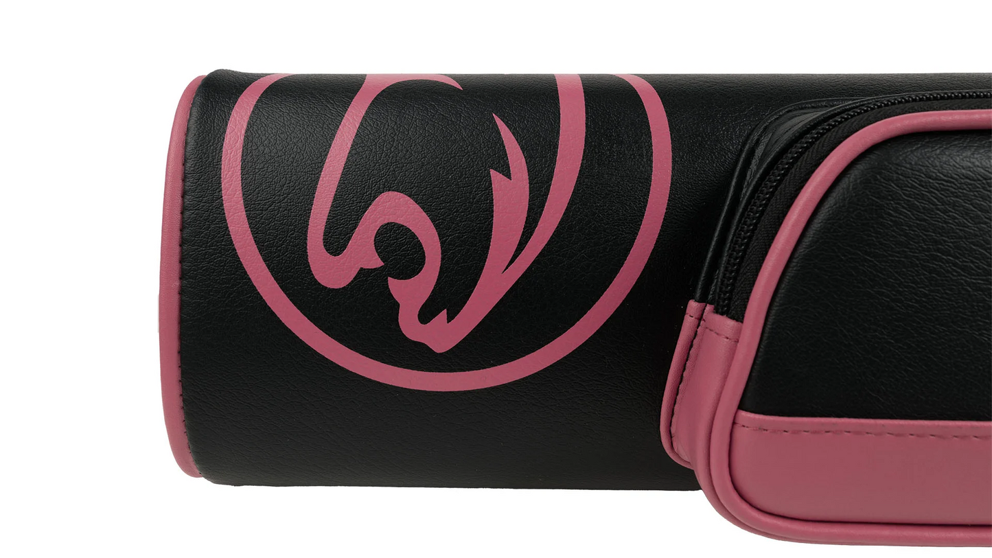 Predator Roadline Black/Pink Pool Cue Hard Case - 2 Butts x 4 Shafts New!!