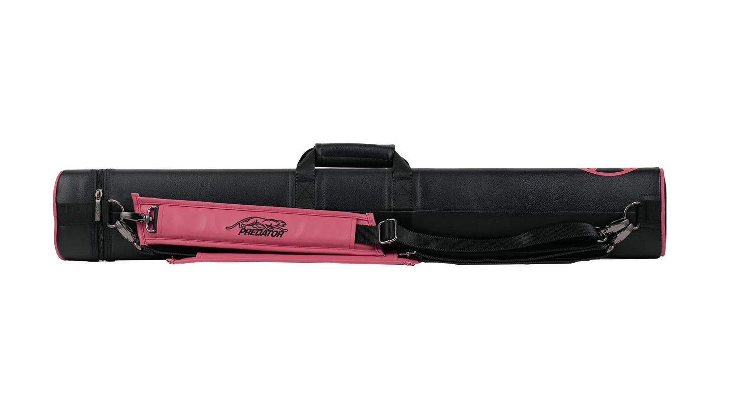 Predator Roadline Black/Pink Pool Cue Hard Case - 2 Butts x 4 Shafts New!!