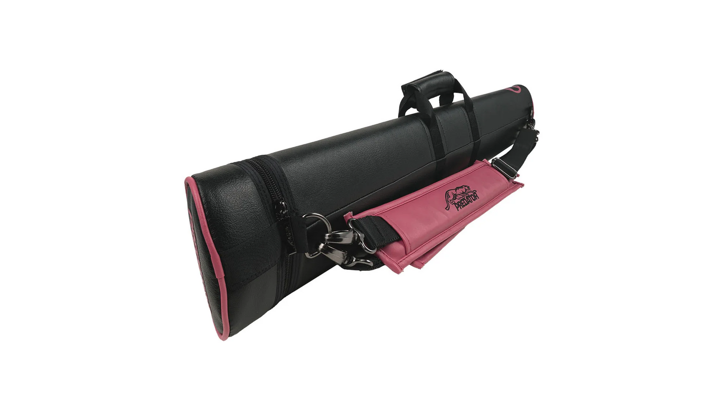 Predator Roadline Black/Pink Pool Cue Hard Case - 2 Butts x 4 Shafts New!!