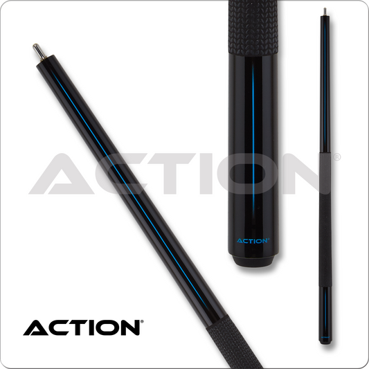 Action ABK07 Black with Blue Stripe Break Cue - 25oz! New! Free Shipping!