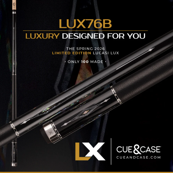 Lucasi LUX76 Pool Cue 11.75mm – Lucasi Custom Billiard Cue - Limited Edition!