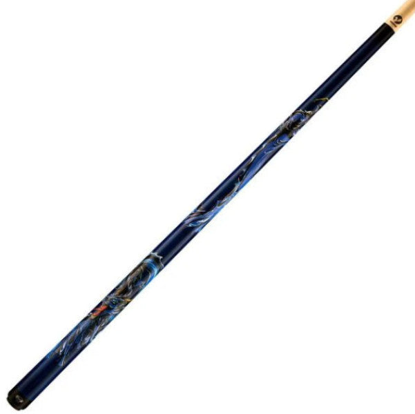 Viking Cues Blue Dragon Pool Cue Stick 13mm ViKORE Shaft, 19 oz Billiards Cue