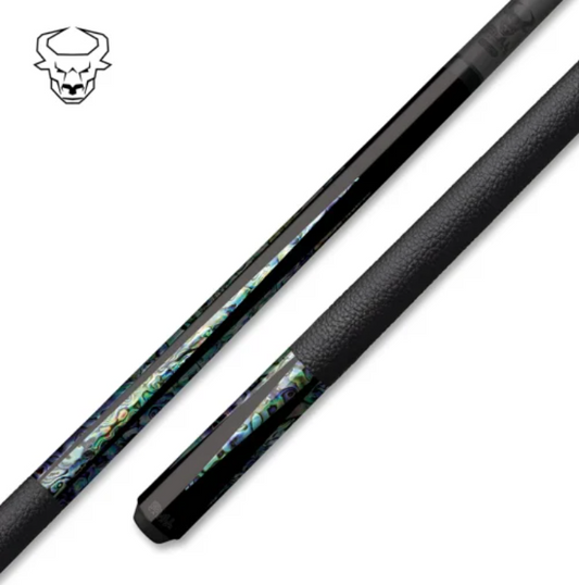 Bull Carbon BCL15 Carbon Pool Cue - Carbon Fiber Shaft – Uni‑Loc - Abalone!