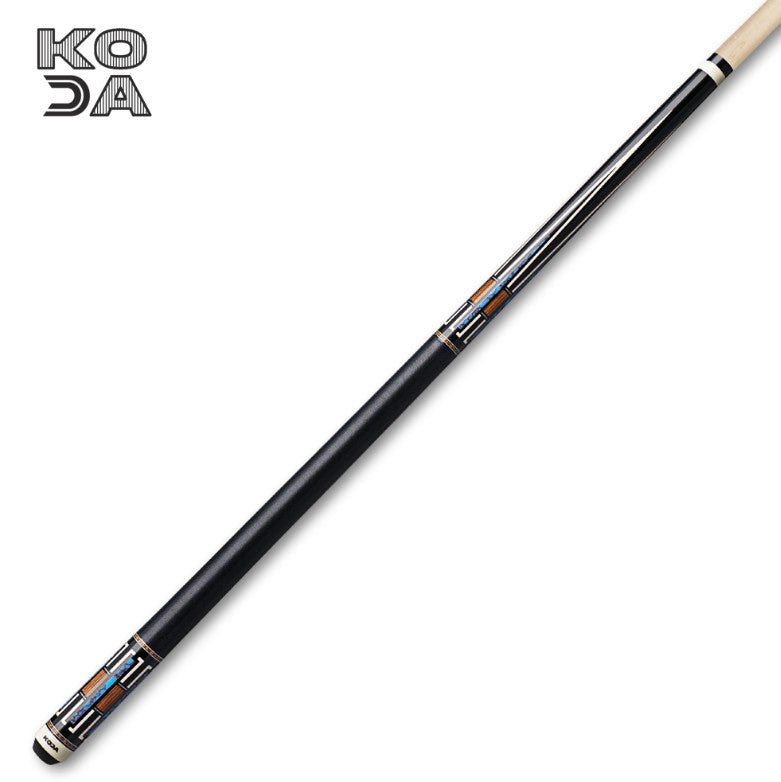 KODA POOL CUE KD51 Black w/ Cocobolo Overlay, Irish Linen & Maple Shaft 12.75mm