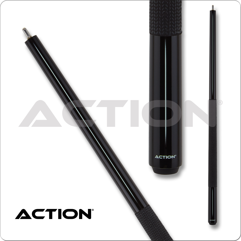 Action ABK06 Black with White Stripe Break Cue - 25oz! New! Free Shipping!