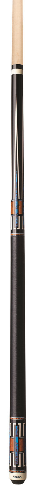 KODA POOL CUE KD51 Black w/ Cocobolo Overlay, Irish Linen & Maple Shaft 12.75mm