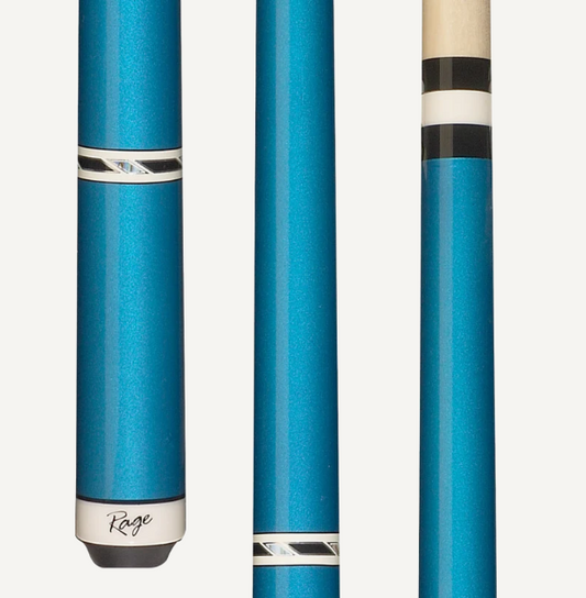 Rage RG95 Metallic Blue Charger Pool Cue – Wrapless – 2‑Piece Billiard Cue