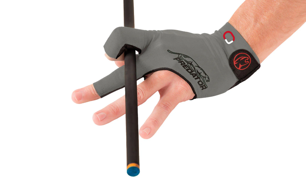 Predator Second Skin Jasmin Ouschan Sig Billiard Glove - Grey - Left Hand L/XL