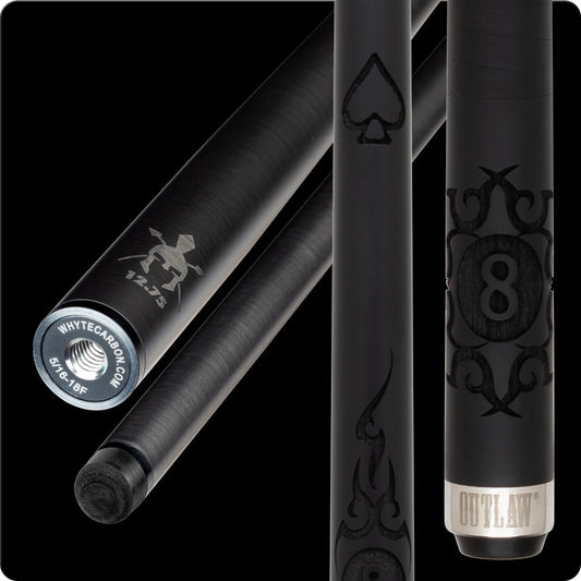 Outlaw OL63 Midnight Series Cue - Wrap - With Spartan Carbon Shaft
