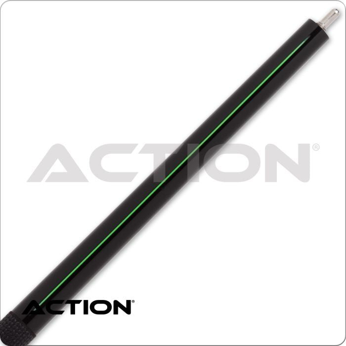 Action ABK11 Break Cue 25oz Black Neon Green Stripe Phenolic Tip New