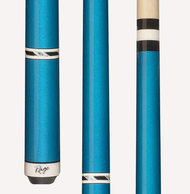 Rage RG95 Metallic Blue Charger Pool Cue – Wrapless – 2‑Piece Billiard Cue