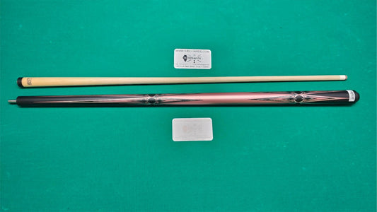 K2 KL160PK No Wrap Pool Cue - Matte Metallic Pink with Black and Silver Graphic
