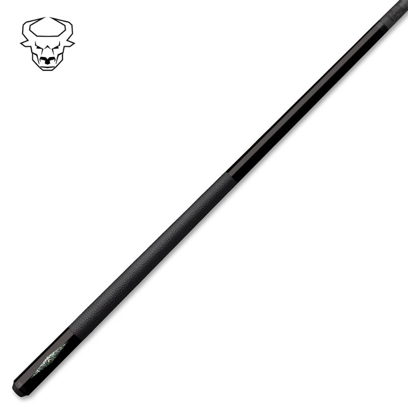 Bull Carbon BCD1BK Pool Cue with Carbon Fiber Shaft, Galaxy Abalone Inlay