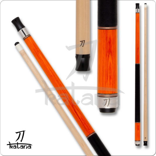 Katana Dragon - KAT2501 - 12.75mm Wood Shaft - Orange Cue JPs Included