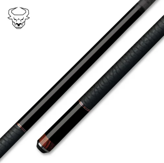 Bull Carbon BCC30 Pool Cue – Black Onyx + Cocobolo - Carbon Fiber Shaft –Uni‑Loc