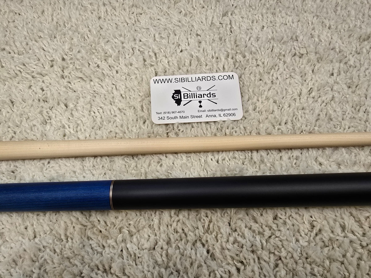 K2 Pool Cue KL117 Blue Exotic Wood With Dual Copper Rings! 12.5 mm Shaft!