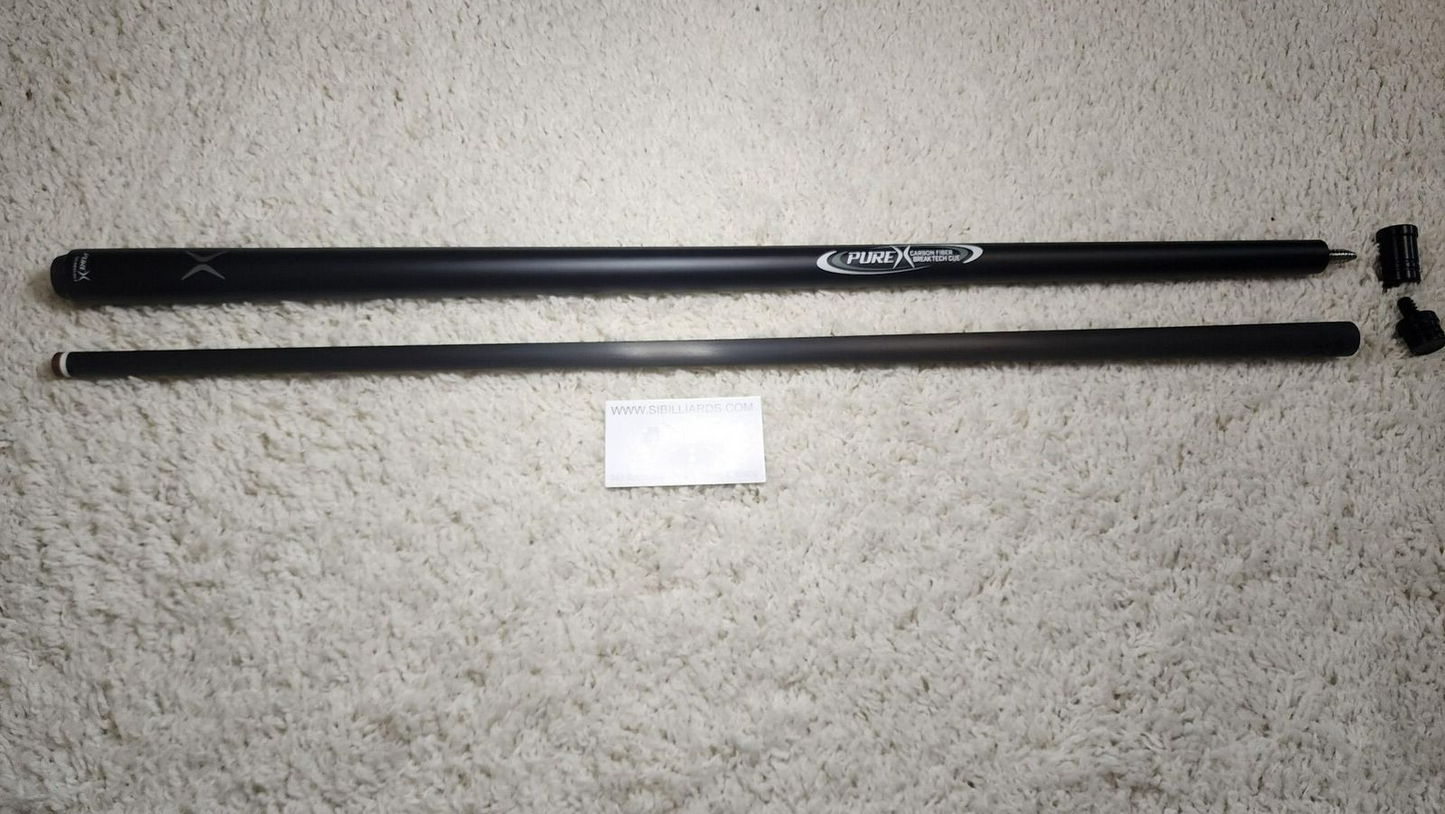 Pure X Carbon Fiber Break Cue With No Wrap! Free Shipping! Just Released!
