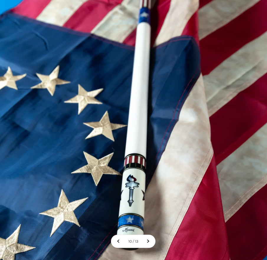 Meucci Liberty Torch Pool Cue 12.5mm Kielwood Shaft! Free Hard Case