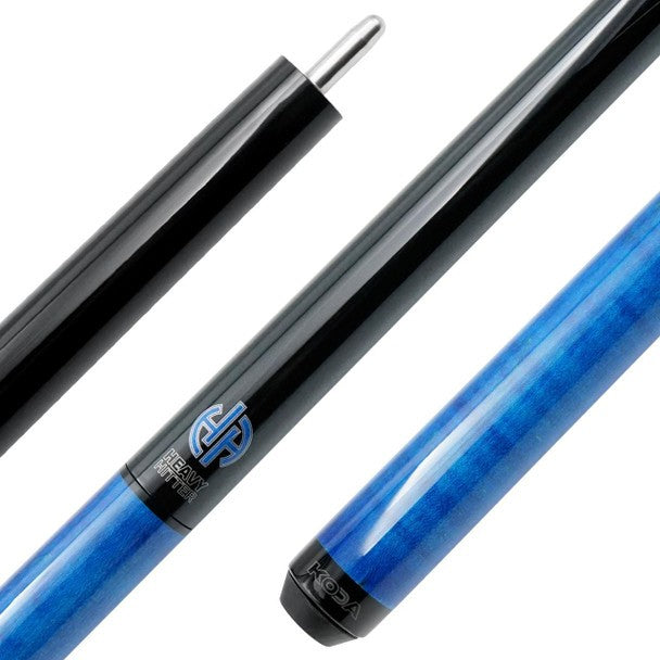 Koda KDHCBL Heavy Hitter Jump Break Cue – Blue Curly Maple – 13.5mm Uni‑Loc 25oz