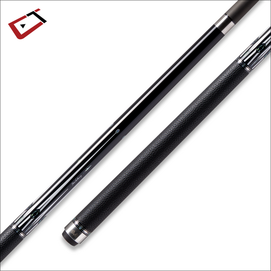 Cuetec Cynergy SVB Gen II Pool Cue – Black | Leather Wrap | 12.5mm Shaft 19oz