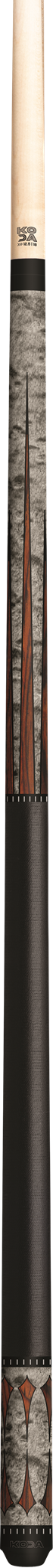 KODA Gray-Stained Maple with Cocobolo Points Graphic Pool Cue - KD49 19oz 13mm