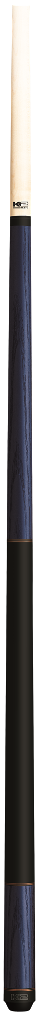 K2 Pool Cue KL1117 Blue Exotic Wood With Dual Copper Rings! 12.5 mm Shaft!